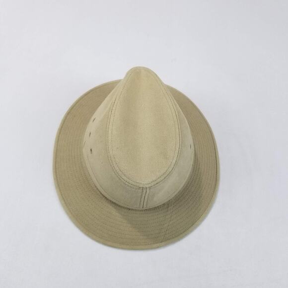 Dorfman Pacific Hat Safari Fitted Mens Large Khaki Tan Vent Eyelets Outdoor - Picture 6 of 9